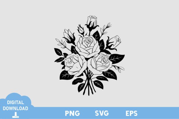 Floral Black and White Design 9: A Minimalist Logo for a Strong Brand Identity