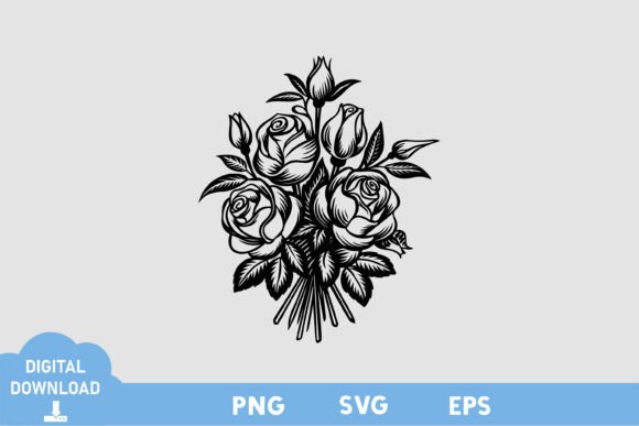Floral Black and White Design for Modern Branding