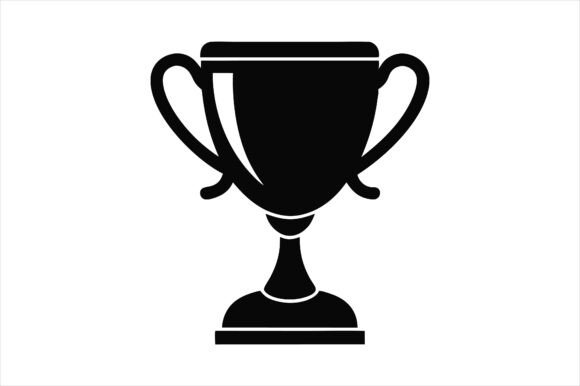 Gold Cup Trophy Icon Silhouette: A Versatile Design Element for Creative Projects