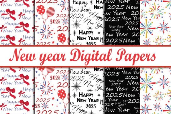 Happy New Year Digital Papers Dssign: Creative Uses and Real-World Applications