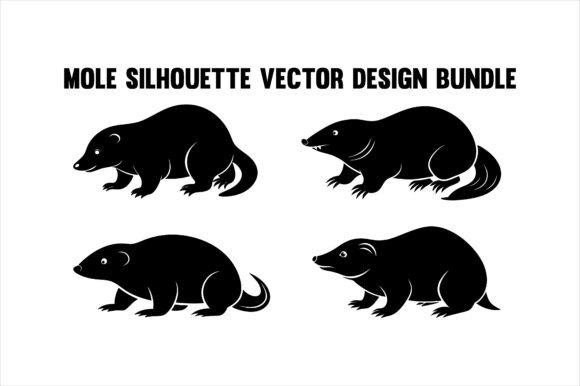 Mole Silhouette Vector Design Bundle: A Comprehensive Resource for Creative Professionals