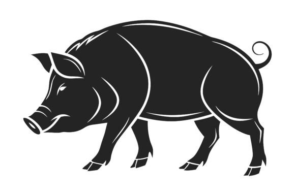Pig Icon Silhouette Vector Design: A Strategic Tool for Creative and Branding Needs