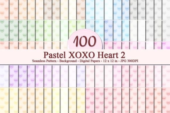The Versatile Pastel XOXO Heart 2 Seamless Pattern for Creative Projects