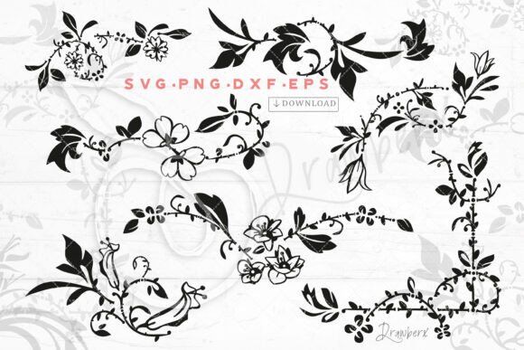 Vine Flower Border and Floral Swirl SVG Cut: A Comprehensive Guide to Digital Design Files